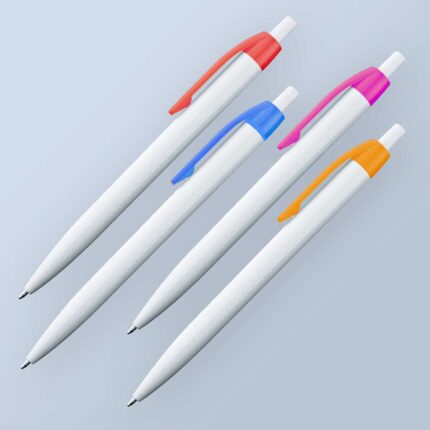 Στυλό Πλαστικό Ball με Χρωματιστό Κλιπ - OEM